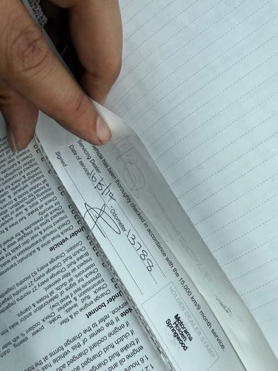 Log Book / Service History Verification