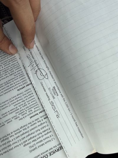 Log Book / Service History Verification